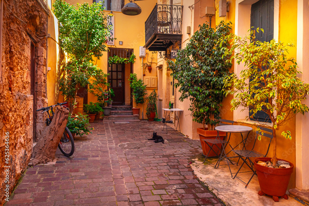 Obraz premium narrow street in the old town