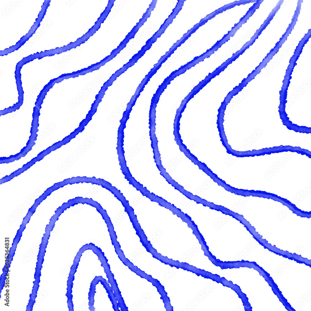 Fototapeta premium Blue Watercolor Lines Backdrop