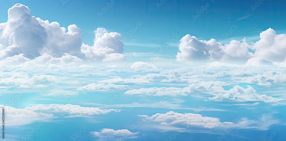 Blue sky and clouds background. Generative AI Blue sky and clouds background. Generative AI
