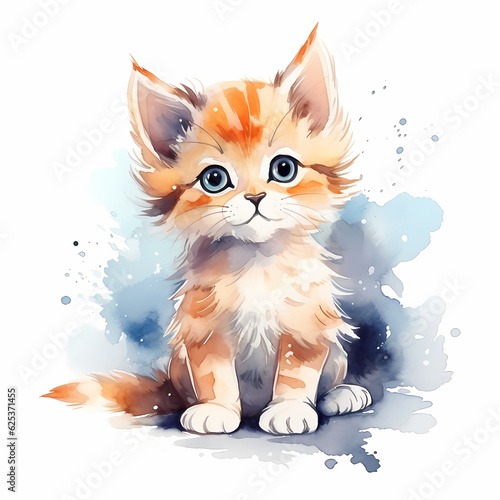 Cat Water Colour Design