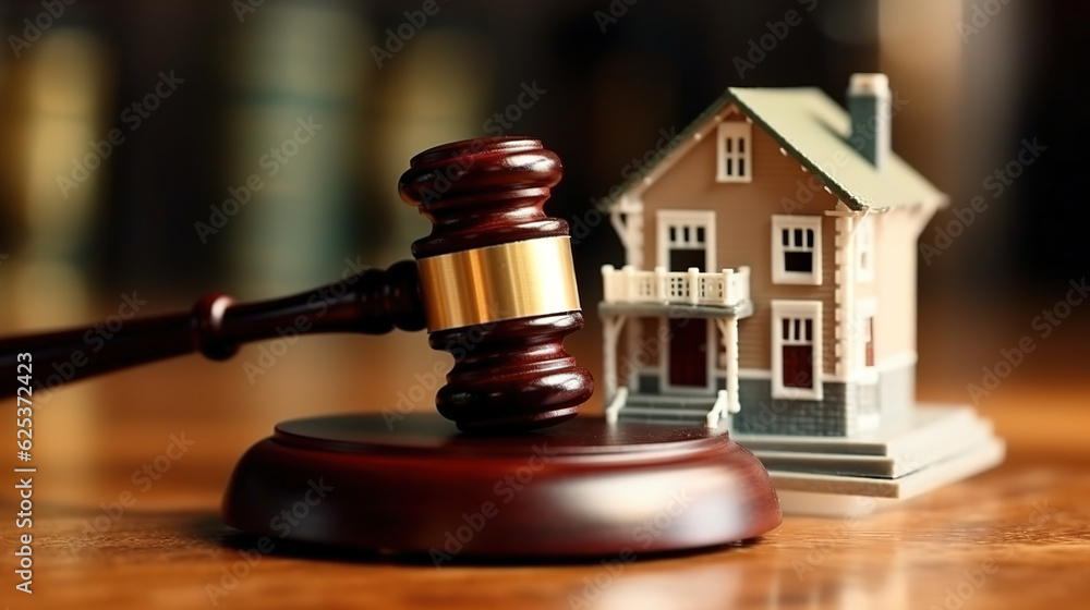 Justice Unveiled, Powerful Gavel and House Model Unite on Tabletop Justice Unveiled, Powerful Gavel and House Model Unite on Tabletop