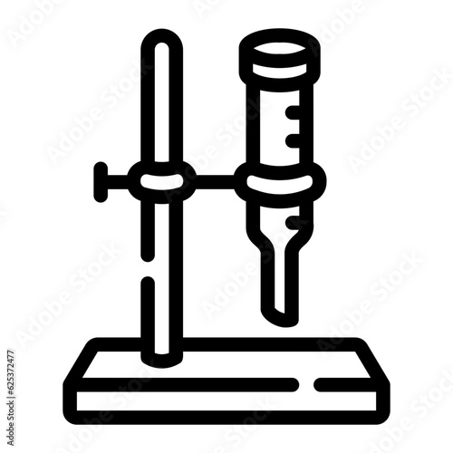 burette clamp Line Icon