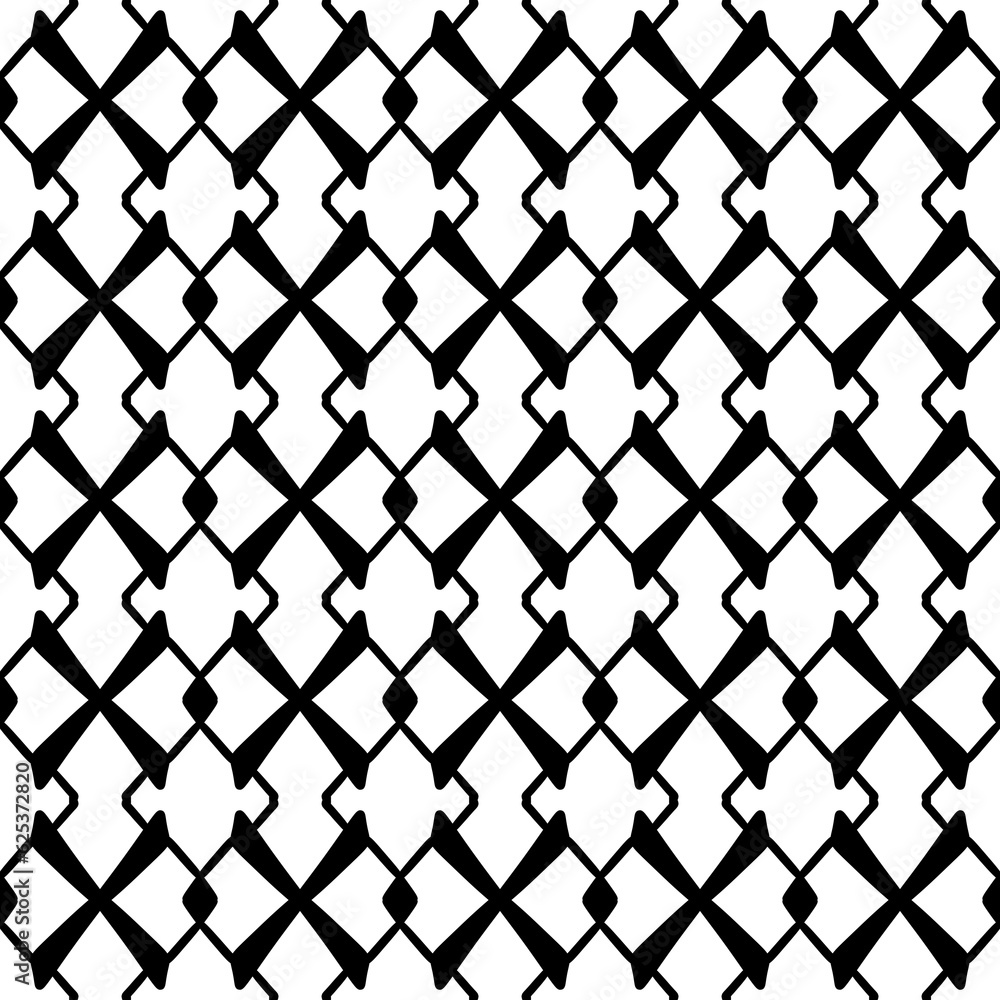 Fototapeta premium seamless black and white pattern.