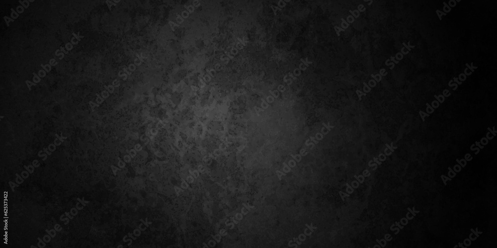 Black stone wall texture grunge rock surface. dark gray background backdrop. wide panoramic banner. old wall stone for dark black distressed grunge background wallpaper rough concrete wall.