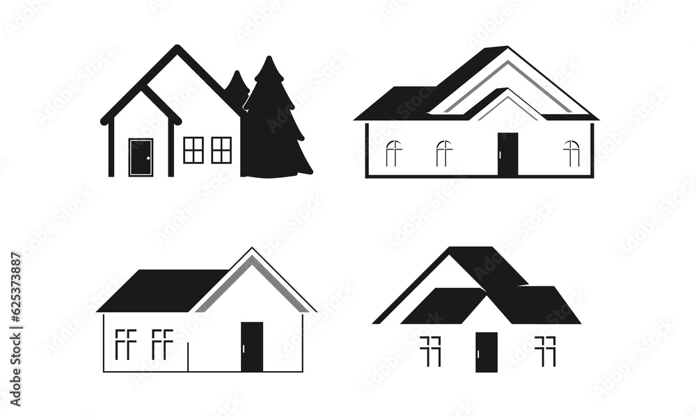 House property set illustration vector design House property set illustration vector design