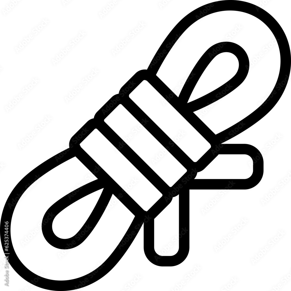 Rope outline icon Rope outline icon