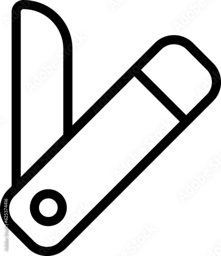 Pocket knife outline icon