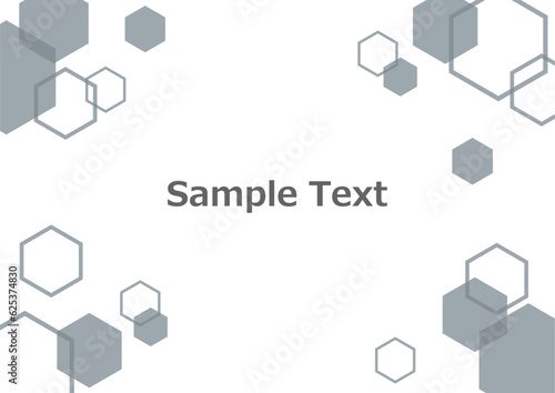 六角形のフレーム素材