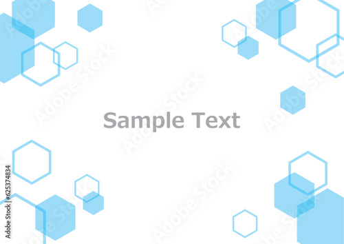 六角形のフレーム素材