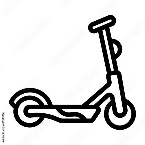kick scooter line icon