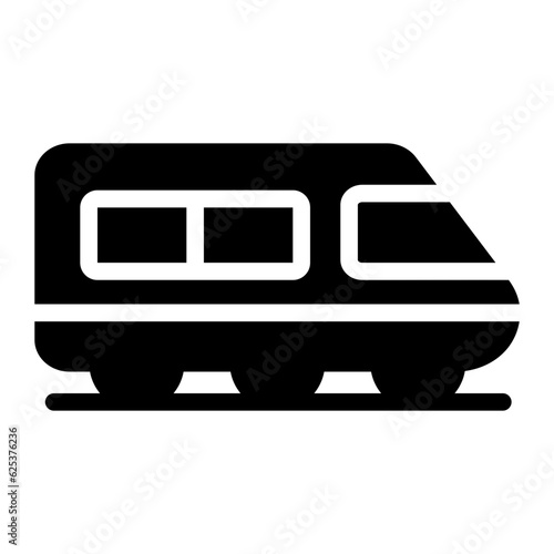 train glyph icon