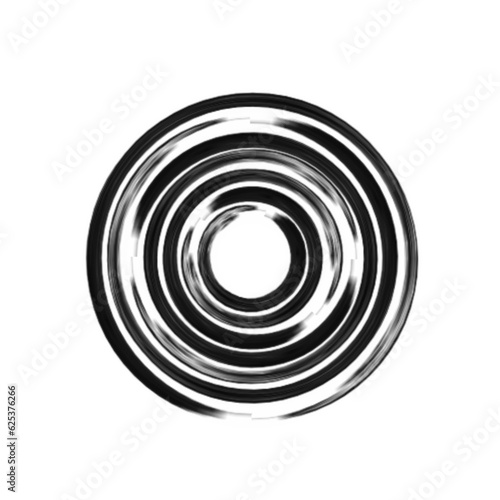 black thick halftone dotted speed lines. Speed lines in circle form. Geometric art. 