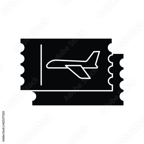 Travel ticket icon design, air ticket vector icon. isolated on white background. vector illustration
