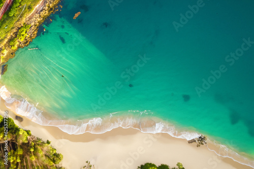 Aerial Serenity: Beautiful Beach Sand from Above © NairaCapture