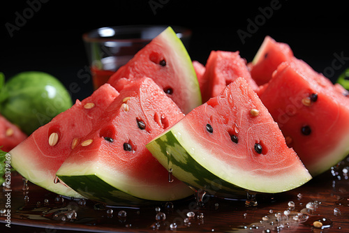 clean watermelon cut, watermelon day, summer fruits, background wallpaper image photo