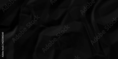 Black fabric texture. Black fabric texture and Crumpled black paper for background image. top view. black wrinkle satin background. 