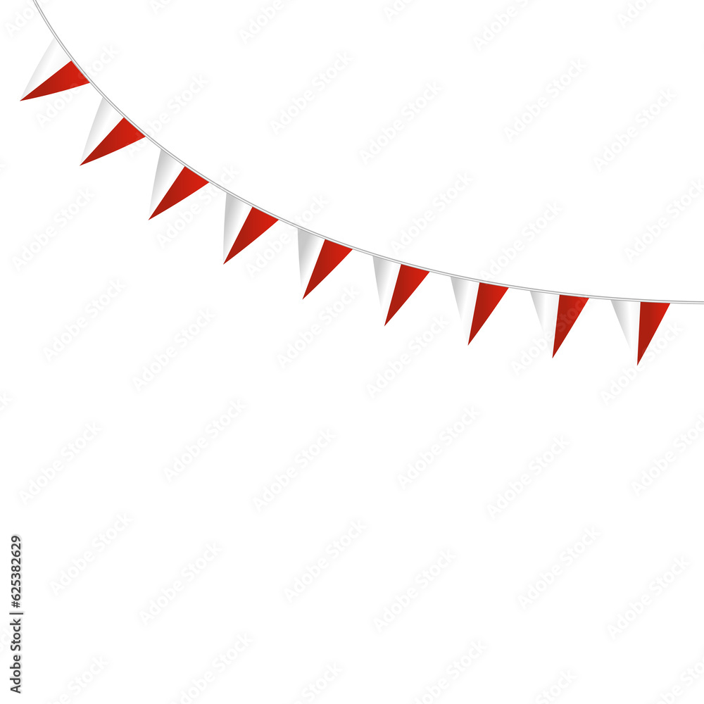 Obraz premium Indonesian flag decoration