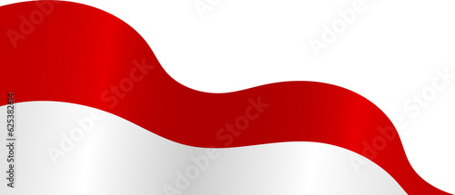 Indonesian flag corner