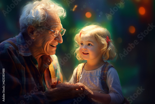 World Grandparents Day. Old age, Caregiving, sweethearts and relatives helplessness, affection and care for the older generation, native people,.favourite person grandpa grandma.