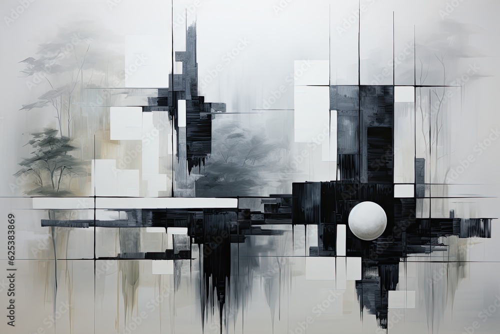 Embrace minimalism and simplicity, using clean lines and sparse elements to convey a sense of calm and clarity in the abstract composition Embrace minimalism and simplicity, using clean lines and sparse elements to convey a sense of calm and clarity in the abstract composition