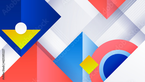 Free Download Vector illustration abstract graphic design banner pattern presentation background wallpaper web template. Abstract colorful geometric shapes background. - GFXLoad