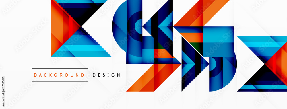 Creative geometric futuristic techno background Creative geometric futuristic techno background