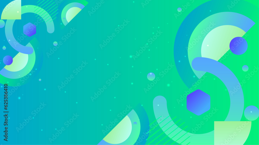 Fototapeta premium Vector illustration abstract graphic design banner pattern presentation background wallpaper web template. Abstract colorful geometric shapes 3d background.