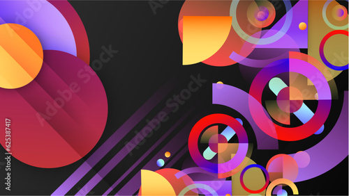 Vector abstract graphic presentation design banner pattern wallpaper background web template.