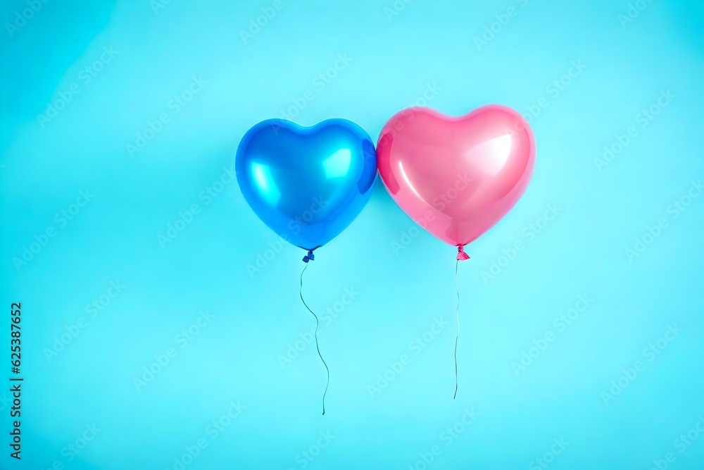 heart shaped balloons generated by AI tool