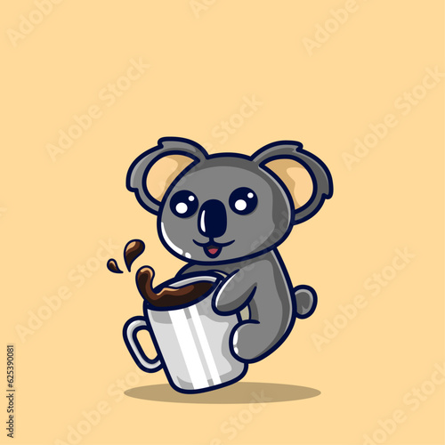 koalas drink coffee