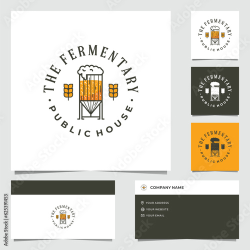 Vintage Fermentary Drink Logo Design