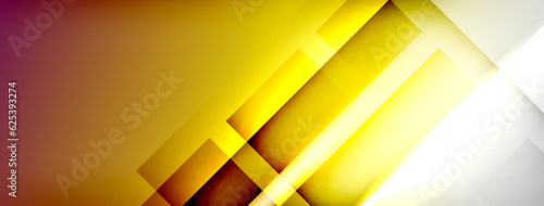Light and shadow squares and lines abstract background