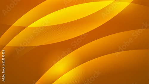 Orange background. Modern line stripes curve abstract presentation background. Luxury paper cut background. Abstract decoration, golden pattern, halftone gradients