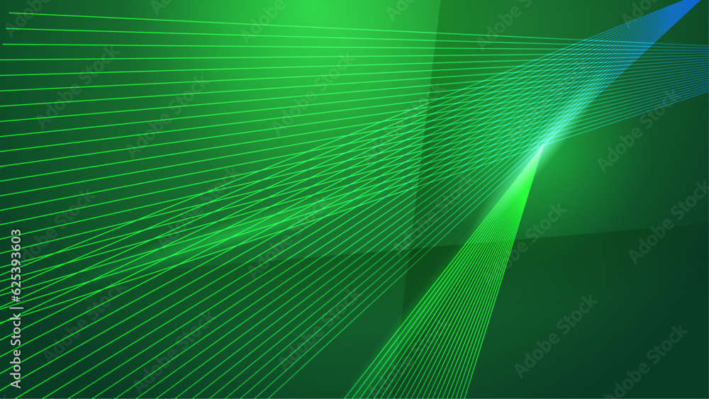 Abstract shiny arrow lines on green background. Modern blue geometric line arrow pattern graphic design. Futuristic technology concept. Horizontal banner template. Vector illustration Abstract shiny arrow lines on green background. Modern blue geometric line arrow pattern graphic design. Futuristic technology concept. Horizontal banner template. Vector illustration