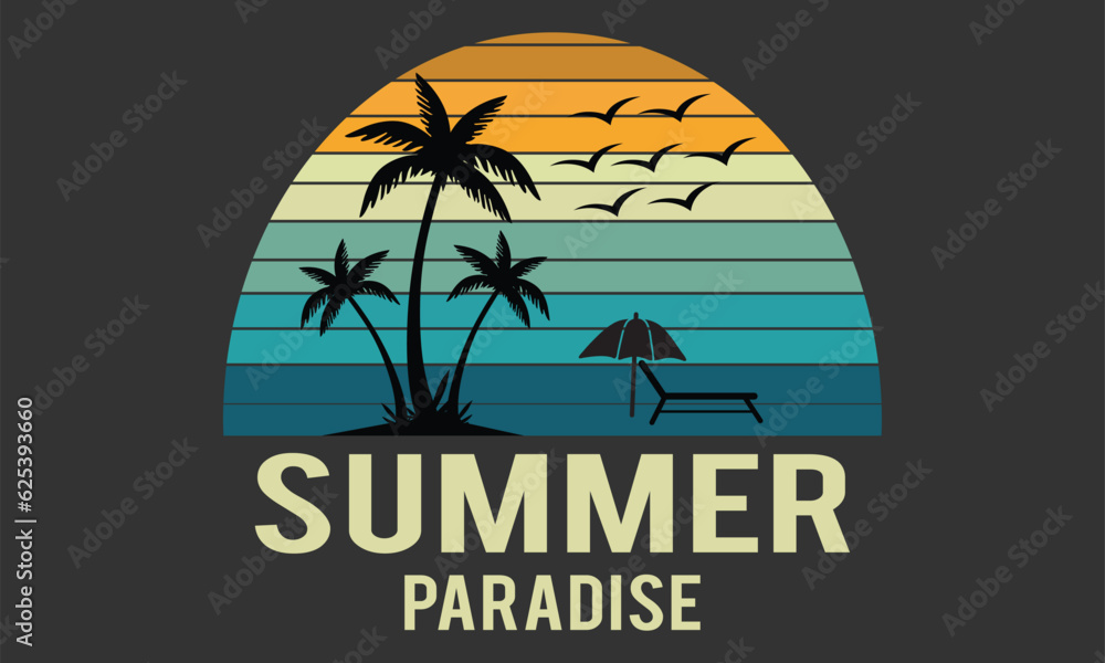 Summer Paradise T-shirt  Design