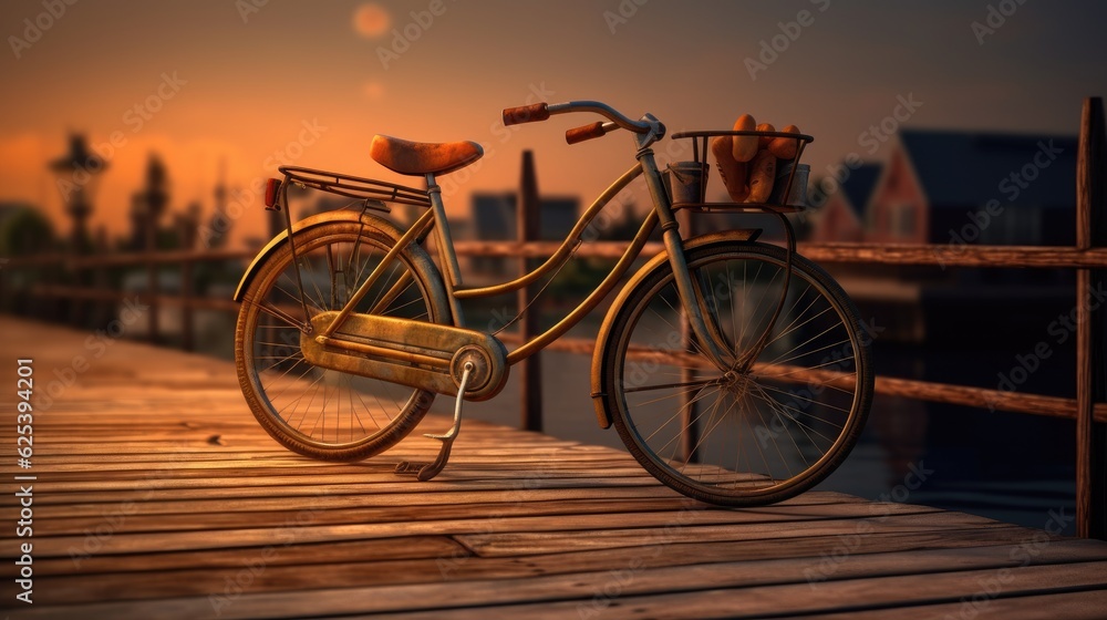 bike in the city