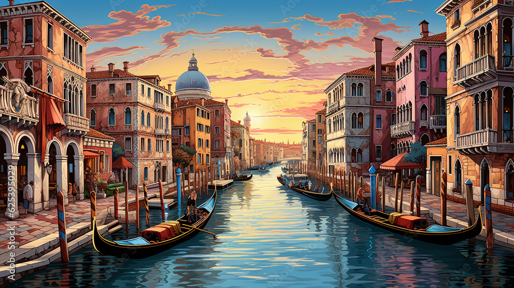 the iconic canals of Venice