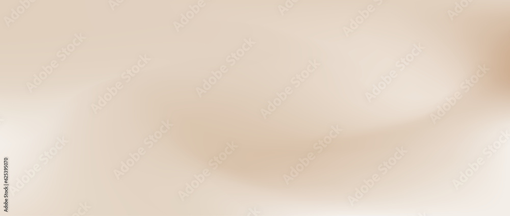 Smooth beige gradient background. Soft neutral liquid wallpaper. Universal nude texture for banner, flyer, presentation. Abstract blurred backdrop cover. Vector illustration. - obrazy, fototapety, plakaty 