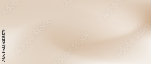 Smooth beige gradient background. Soft neutral liquid wallpaper. Universal nude texture for banner, flyer, presentation. Abstract blurred backdrop cover. Vector illustration.
