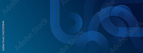 Flowing dark blue curve shape with soft gradient vector abstract background, relaxing and tranquil art, can illustrate health medical or sound of music.