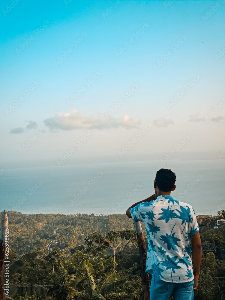 Fototapeta premium Person watching the sea