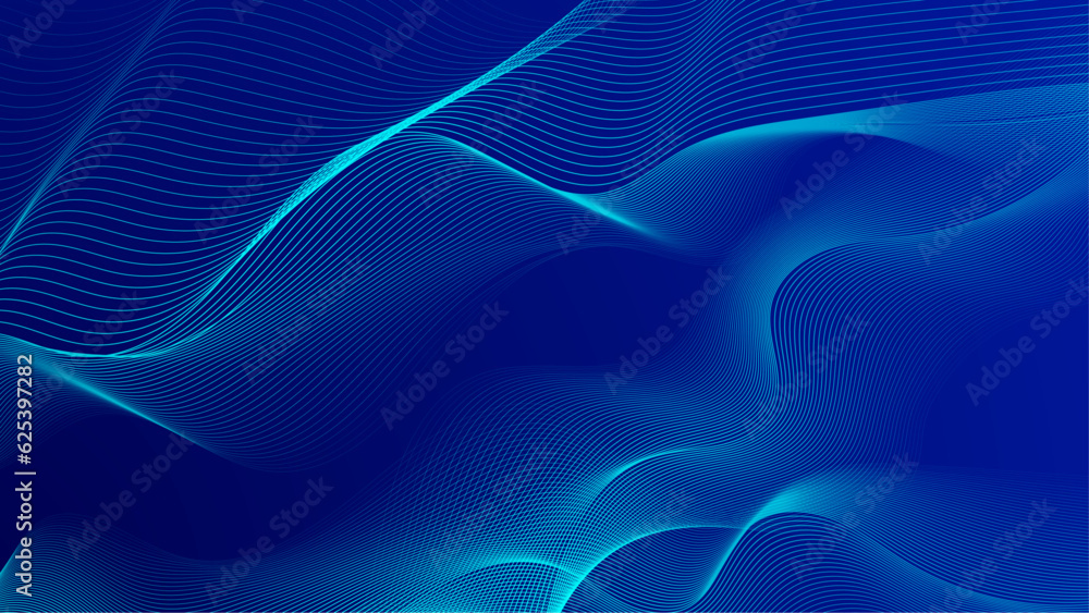 Dark abstract background with glowing wave. Shiny moving lines design element. Vector illustration. Dark abstract background with glowing wave. Shiny moving lines design element. Vector illustration.