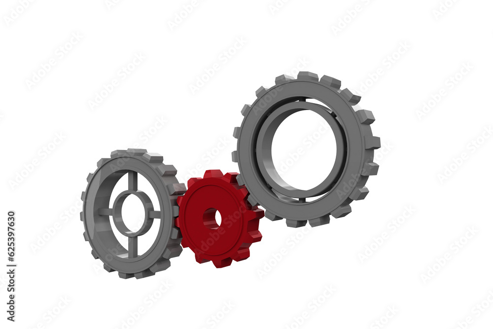 Digital png illustration of red and gray cogs on transparent background Digital png illustration of red and gray cogs on transparent background