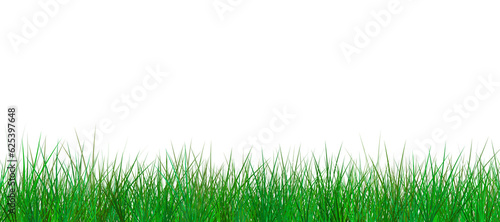 Digital png illustration of grass field with copy space on transparent background