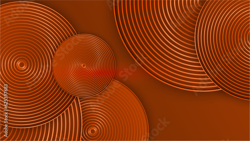 Abstract vector wave line flowing orange gradient color isolated on black background for design elements in concept technology, music, science, A.I, tech banner