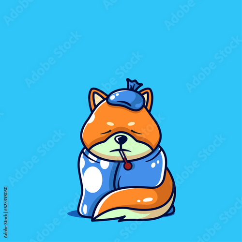 sick raccoon