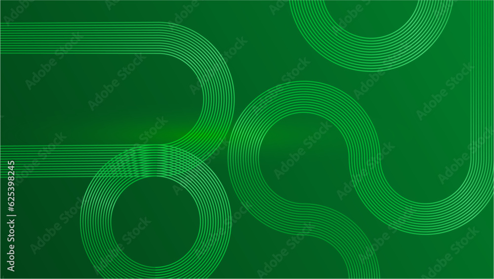 Abstract wave lines on green background. stripe line art design. Modern shiny blue lines. Futuristic technology concept. Suit for poster, cover, banner, brochure, website Abstract wave lines on green background. stripe line art design. Modern shiny blue lines. Futuristic technology concept. Suit for poster, cover, banner, brochure, website