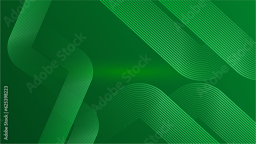 abstract green background with modern corporate concept lines