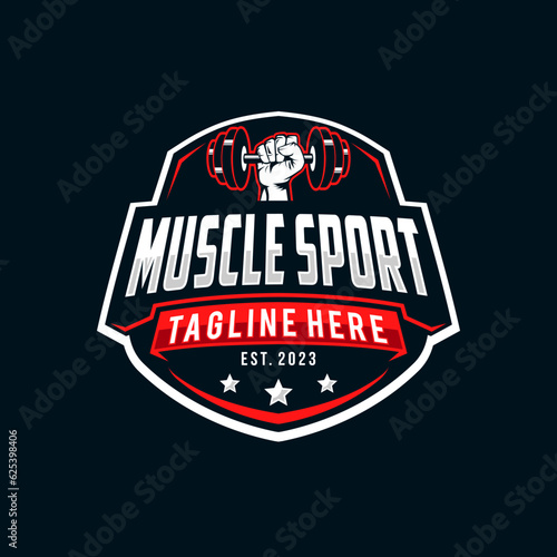 Gym emblems, labels and design elements