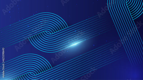 Modern background design with diagonal dark blue line pattern. Vector horizontal template for digital business banner, formal invitation, luxury voucher, prestigious gift advertisement